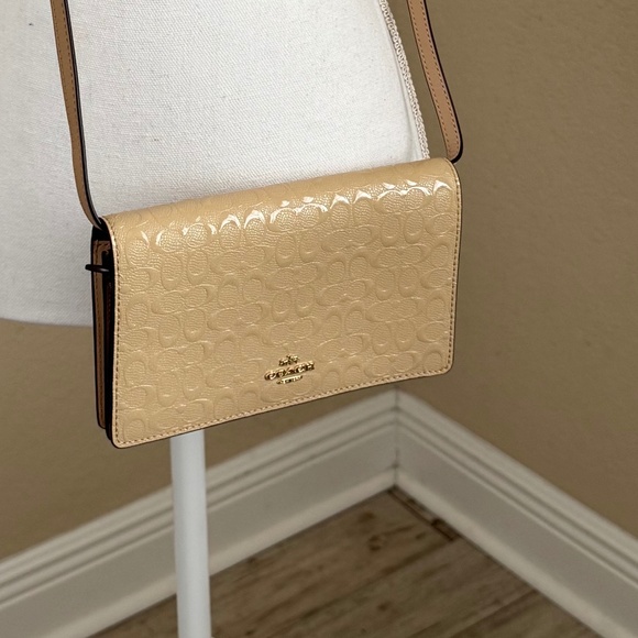 Coach Foldover Crossbody/Clutch/Wallet - Picture 1 of 12